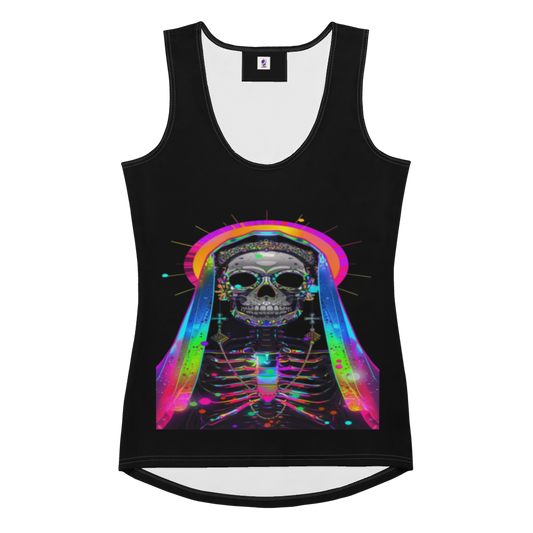 Black Tank Top with a Colorful Skeleton